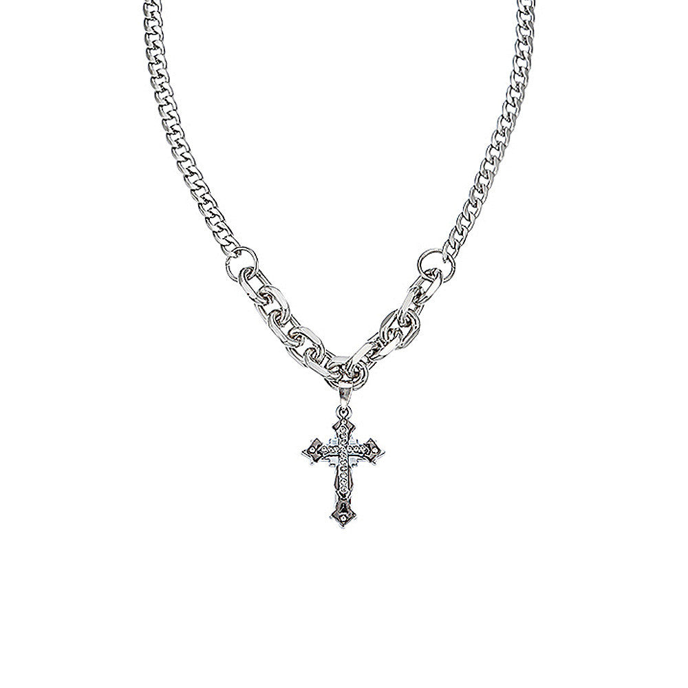 Cool With Diamond Cross Double Chain Stitching Men's And Women's Street