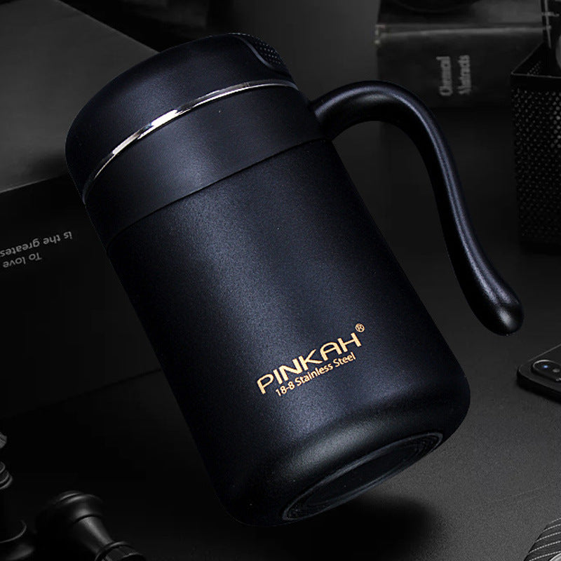 350ml Office Mug With Tea Drain Handle