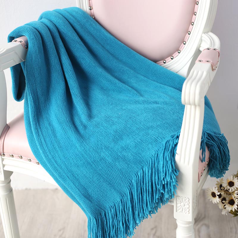 Sofa Blanket Hotel Bed Towel Bed Flag Tassel Shawl Blanket Bed End Cloth Blanket