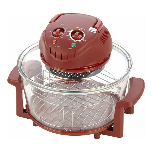 12QT Halogen Tabletop Oven, Red