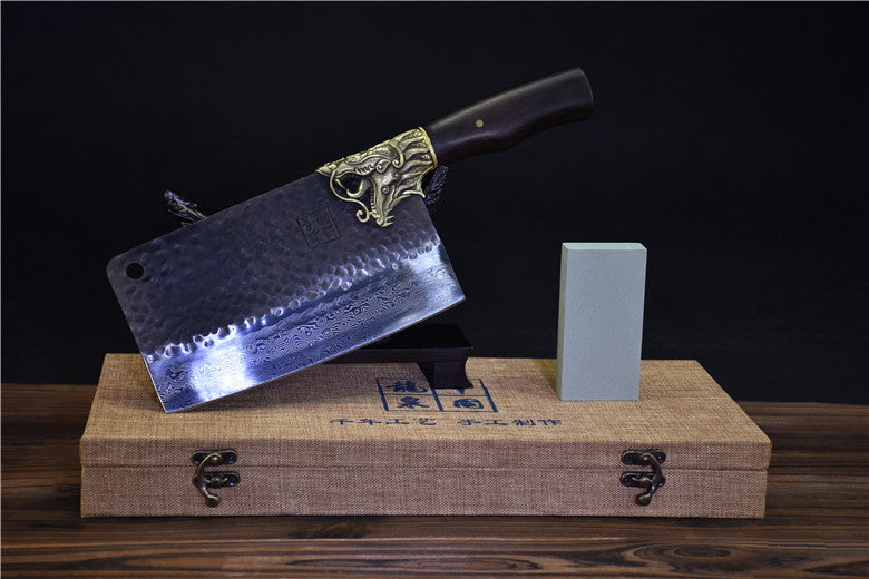 Pattern Steel Clip Steel Bone Chopping Knife
