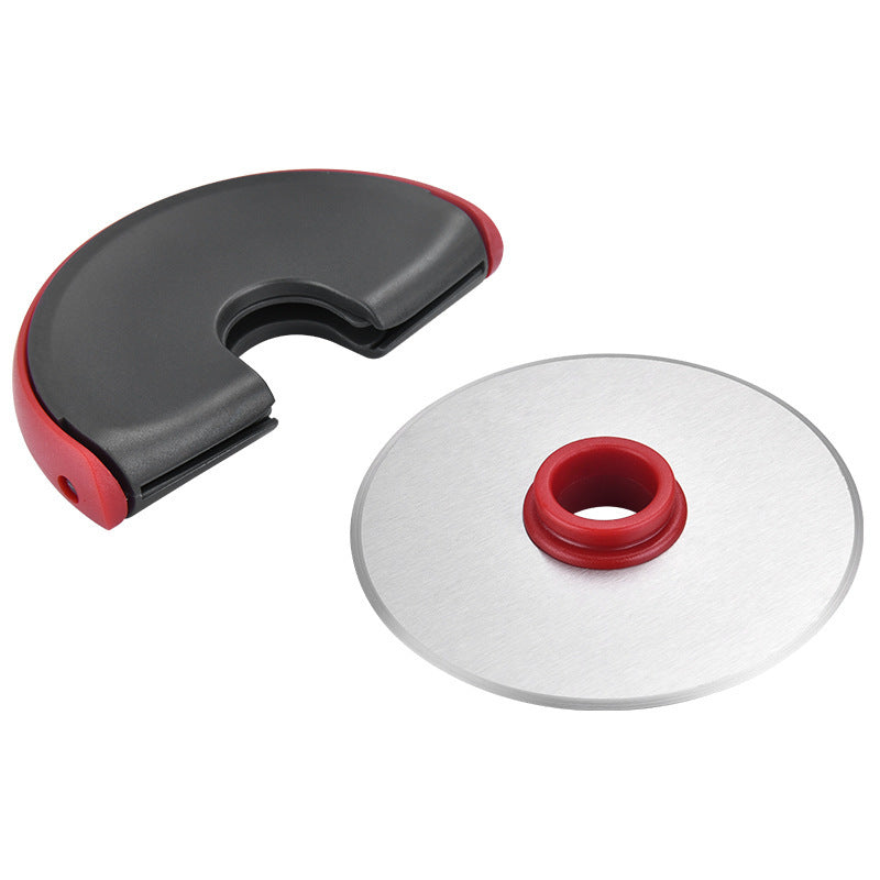 Round Handguard Roller Pizza Knife Pizza Flying Saucer Round Knife