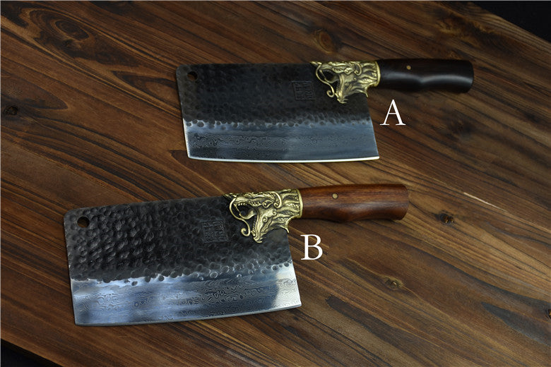 Pattern Steel Clip Steel Bone Chopping Knife