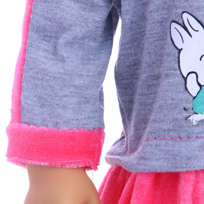 18 Inch American Girl Doll Clothes Rabbit Skirt Suit