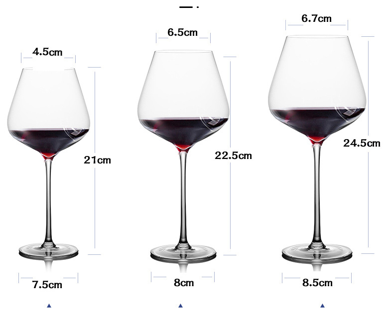 Creative European Style Goblet Lead-free Glass Burgundy Wine Glass