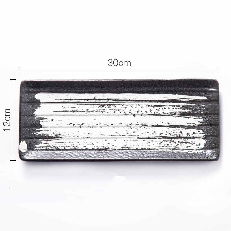 Sashimi Long Saury Rectangular Plate