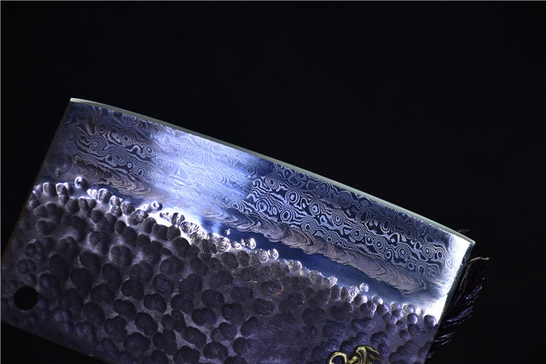 Pattern Steel Clip Steel Bone Chopping Knife