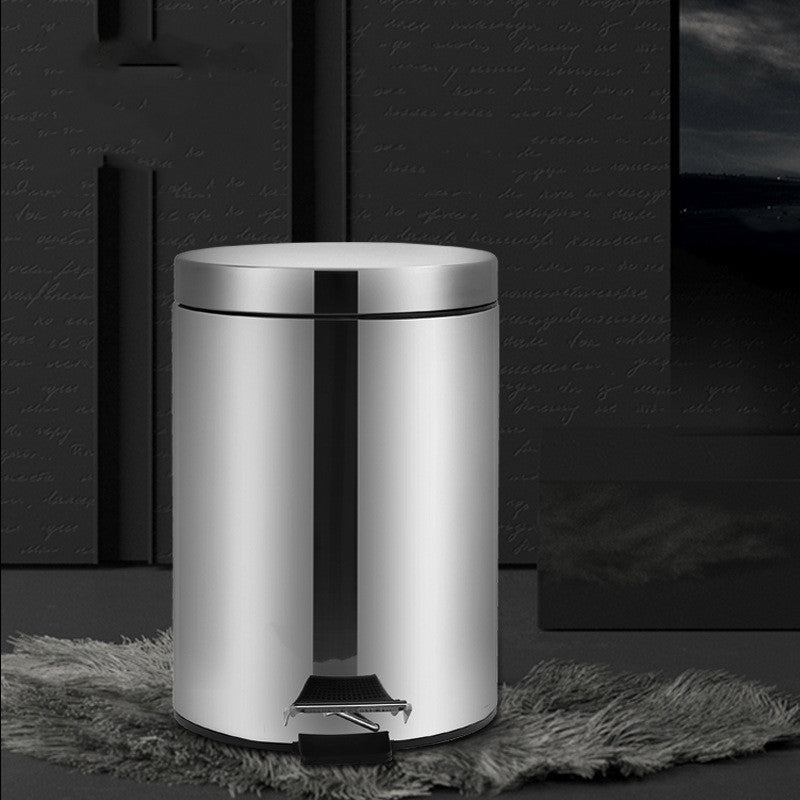 Household Fashion Personality Stainless Steel Trash Can
