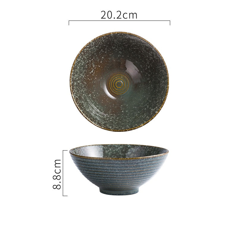 Home Large Ramen Bowl Creative Cutlery Set