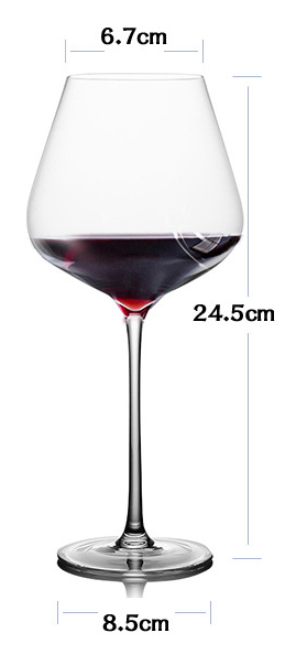 Creative European Style Goblet Lead-free Glass Burgundy Wine Glass