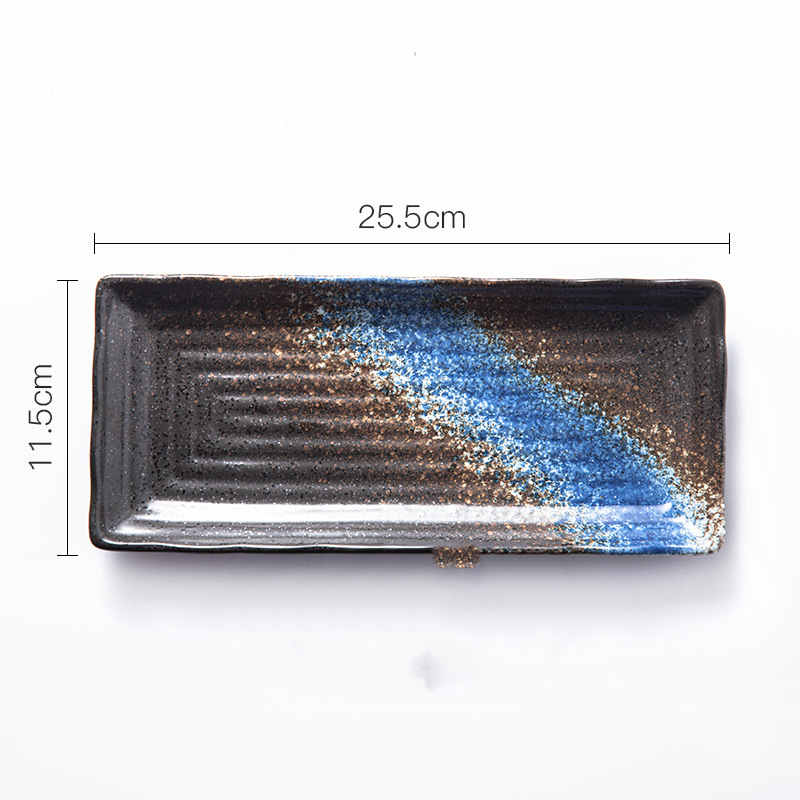 Sashimi Long Saury Rectangular Plate