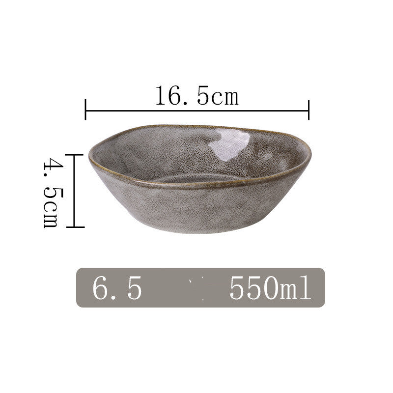 Kiln Into Ceramic Tableware Creative Hotel Steak Plate
