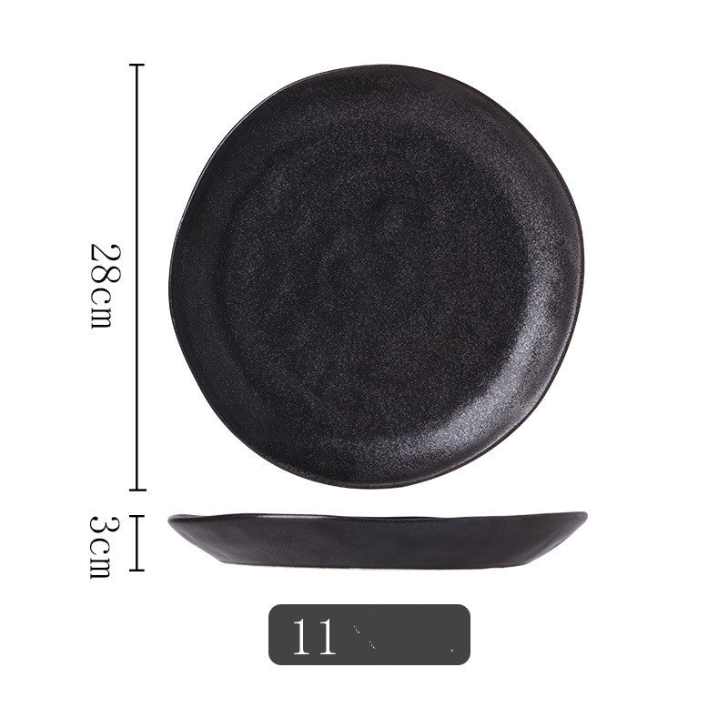 Kiln Into Ceramic Tableware Creative Hotel Steak Plate