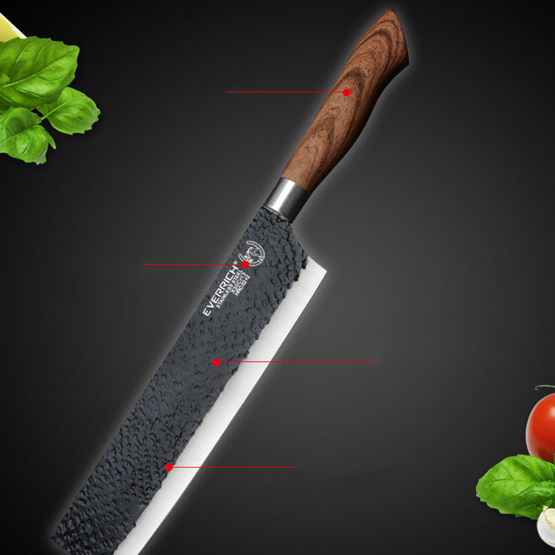 Kitchen Knives Stainless Steel Black Non-stick Knife Set 6 Piece Set