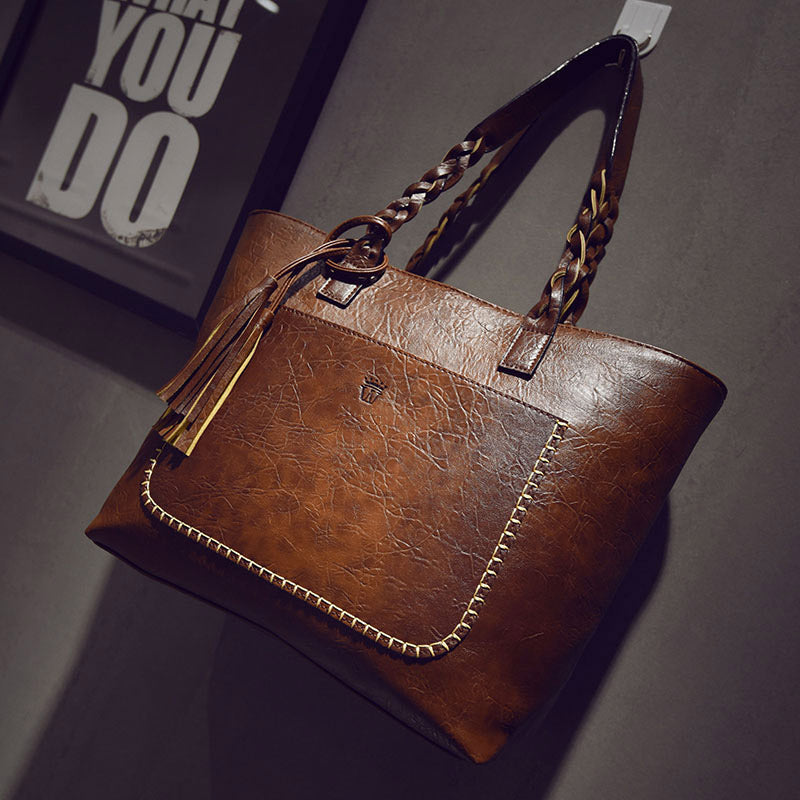 2022 Large Capacity Women Bags Shoulder Tote Bags Bolsos New Women Messenger Bags With Tassel Famous Designers Leather Hand Bags